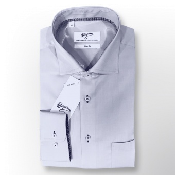 Bergströms Skjorta Jonas Slim Fit Blå 45